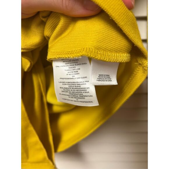 Rachel Roy NWD Val Knot Front Long Sleeve Top Yellow Size XS, MSRP $59 - Picture 8 of 11